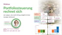 Portfoliosteuerung rechnet sich: wir zeigen, wie mehr Ertrag möglich ist bei weniger Aufwand