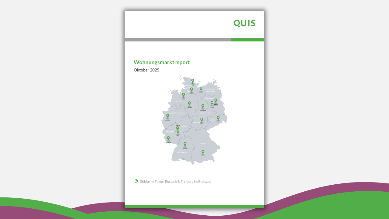 Wohnungsmarktreport Oktober 2025 mit Fokus auf Rostock und Freiburg im Breisgau